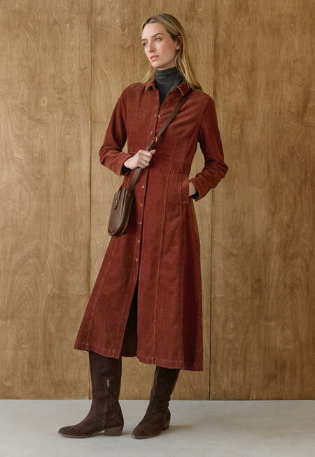 Cord panelled dress, Chilli, completeTheLook