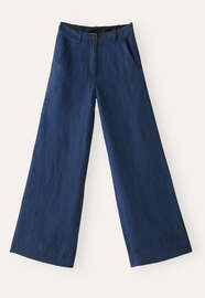 Wide-leg trousers, Dark indigo, webstill