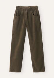 Straight-leg cord trouser, Brown khaki, webstill