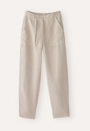 Tapered leg trousers, Pale mink, webstill