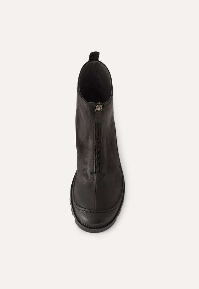 Zip-front boots, Black, completeTheLook
