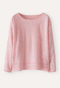 Dolman-sleeve sweater, M&eacute;lange pink, webstill