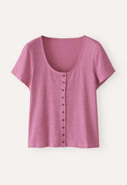 Scoop-neck top, Berry, webstill