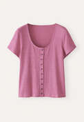 Scoop-neck top, Berry, webstill