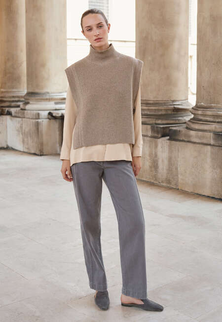 Slim cropped jeans, Dark grey, completeTheLook