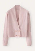 Double-breasted cardigan, Chalk pink, webstill