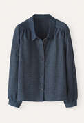 Dash-weave shirt, Soft indigo, webstill