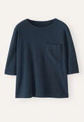 Pocket-detail T-shirt, Dark blue, webstill