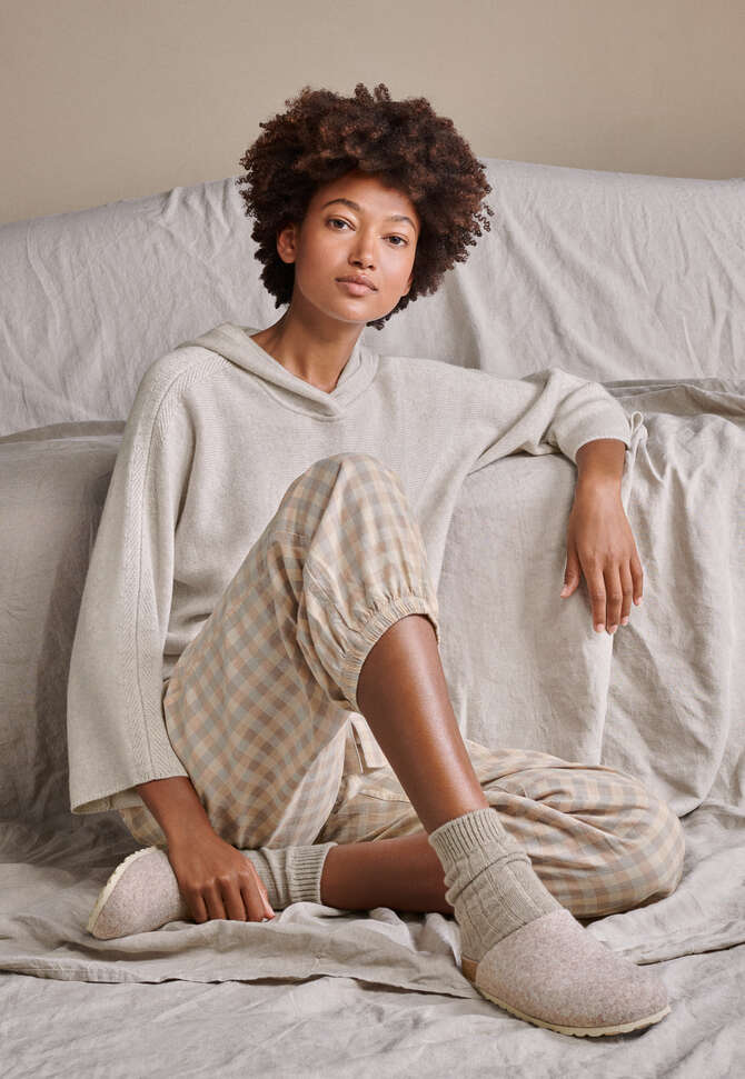 Hooded sweater, Grey pearl, completeTheLook