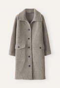 Raglan-sleeve coat, Grey fawn, webstill