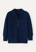 Collared sweater, Midnight, webstill