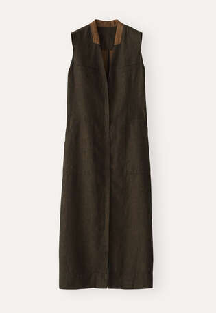 Sleeveless dress, Black rust, webstill