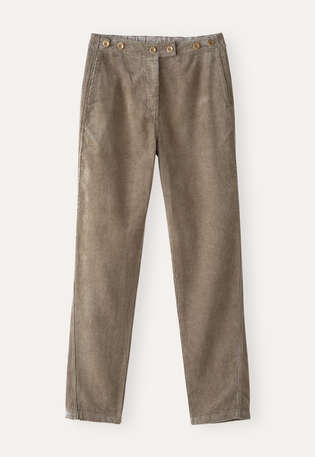 Tapered-leg trousers, Brown mink, webstill