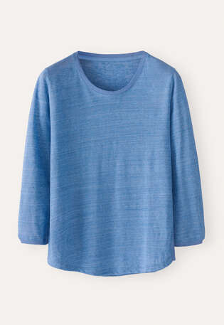 Round-neck top, Bluebell, webstill