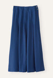 Long pleated skirt, Blue ink, webstill