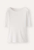 Ribbed jersey top, Ecru, webstill