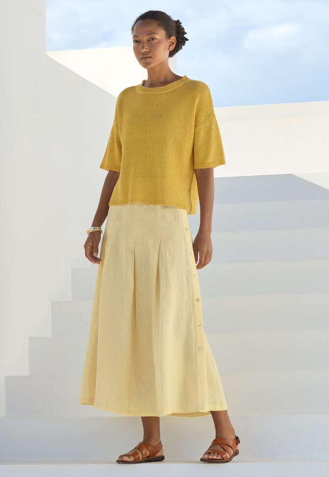 Short-sleeve sweater, Honey, completeTheLook