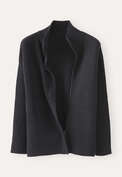 Zip-front cardigan, Charcoal, webstill