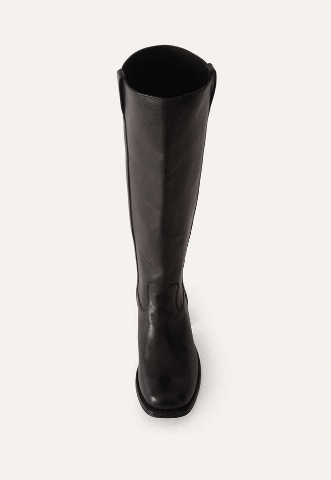 Knee-high boots, Black, completeTheLook