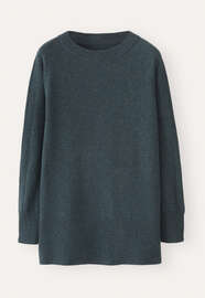 Raglan-sleeve sweater, Petrol slate, webstill