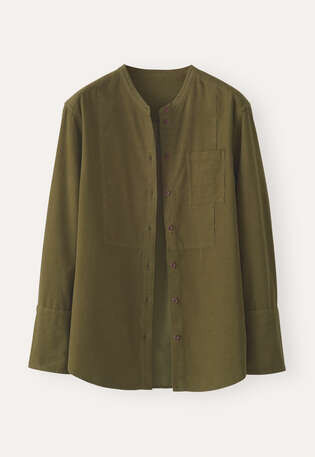 Fine-wale cord shirt, Dark fern, webstill
