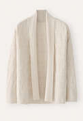 Patterned cardigan, Pale natural, webstill