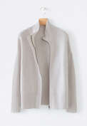 Zip-front cardigan, Pearl, webstill