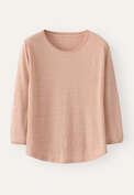 Round-neck top, Soft peach, webstill
