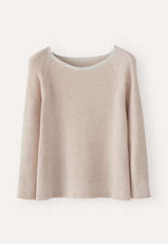 Two-toned rib sweater, Pale shell, webstill