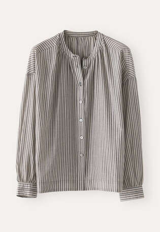 Striped shirt, Charcoal fawn, webstill
