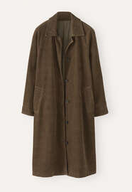 Long cord coat, Khaki brown, webstill
