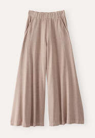 Wide-leg jersey trousers, Mink taupe, webstill