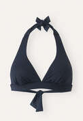 Halter-neck bikini top, Petrol blue, webstill