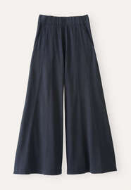 Wide-leg jersey trousers, Midnight, webstill