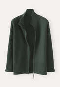 Zip-front cardigan, Forest, webstill