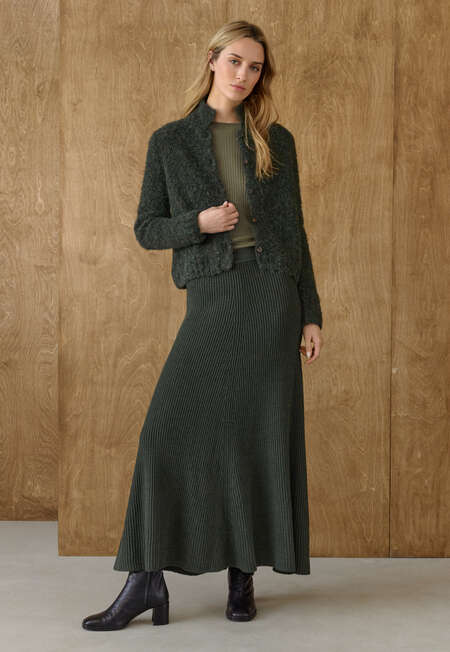 Knitted skirt, Fir, completeTheLook