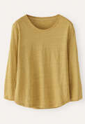 Round-neck top, Lichen yellow, webstill