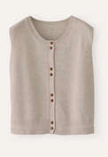 Sleeveless sweater, Pebble, webstill