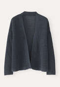 Edge-to-edge cardigan, Petrol grey, webstill