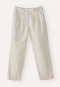 Tapered cropped trousers, Pearl, webstill