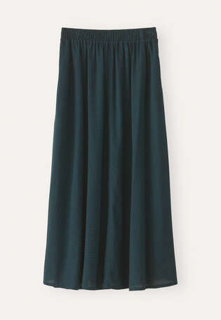 Gingham skirt, Teal navy, webstill