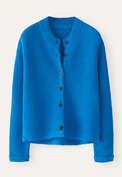 Basket-stitch cardigan, Soft peacock, webstill