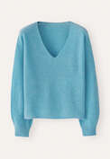 V-neck sweater, Soft peacock, webstill