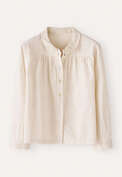Round-collar shirt, Pale natural, webstill
