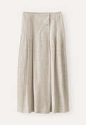Pleated skirt, Ecru grey, webstill