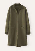 Herringbone coatigan, Khaki, webstill