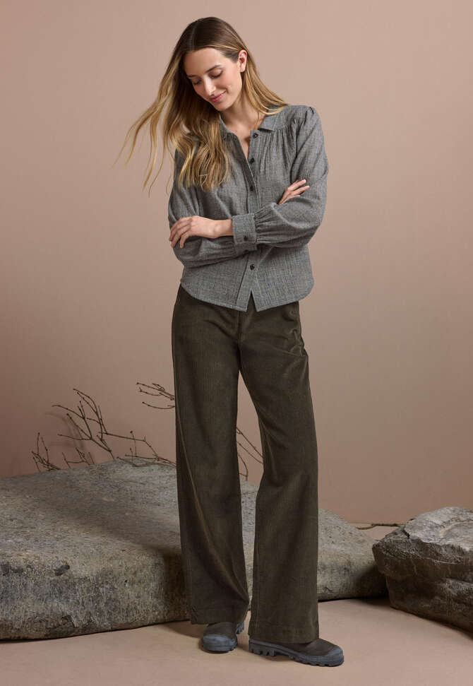 Dogtooth blouse, Charcoal, completeTheLook