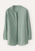 Tuck-detail shirt, Green thyme, webstill