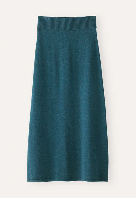 Knitted skirt, Petrol, completeTheLook