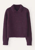 Collared sweater, Blackberry, webstill